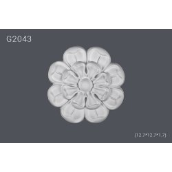 Декор розетка G2043 (12.7*12.7*1.7) (полиуретан)