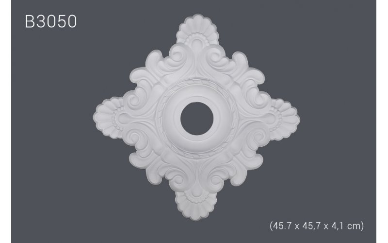 Декоративная розетка В3050 d45.7 cm (полиуретан)