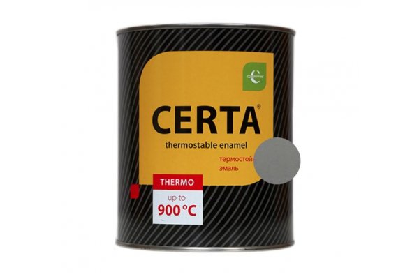 CERTA эмаль термост. антикоррозионная графит до 700°С (0,8кг)