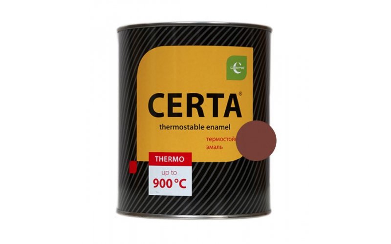 CERTA эмаль термост. антикор. красно-коричневый до 500°С (0,8кг)