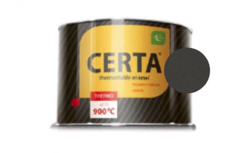 CERTA эмаль термостойкая антикоррозионная черный до 750°С (0,4кг)