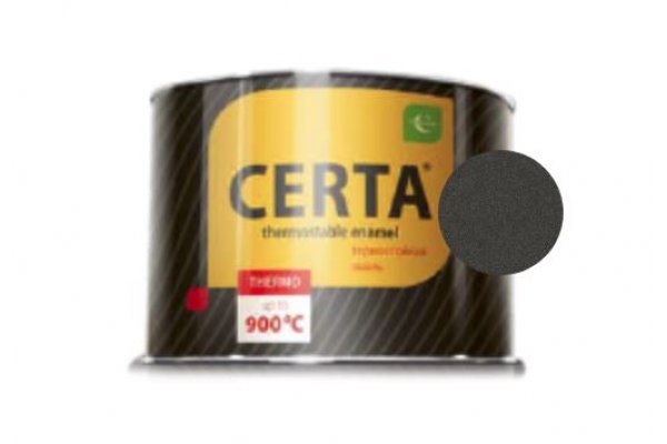 CERTA эмаль термостойкая антикоррозионная антрацит до 600°С (0,4кг)