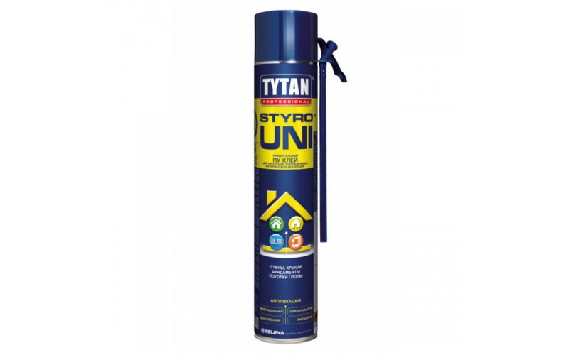 Клей для крепления изоляции и декорации, синий  TYTAN STYRO UNI STD 02 (750мл)