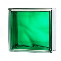 Стекло-блок темно-зеленый JH061