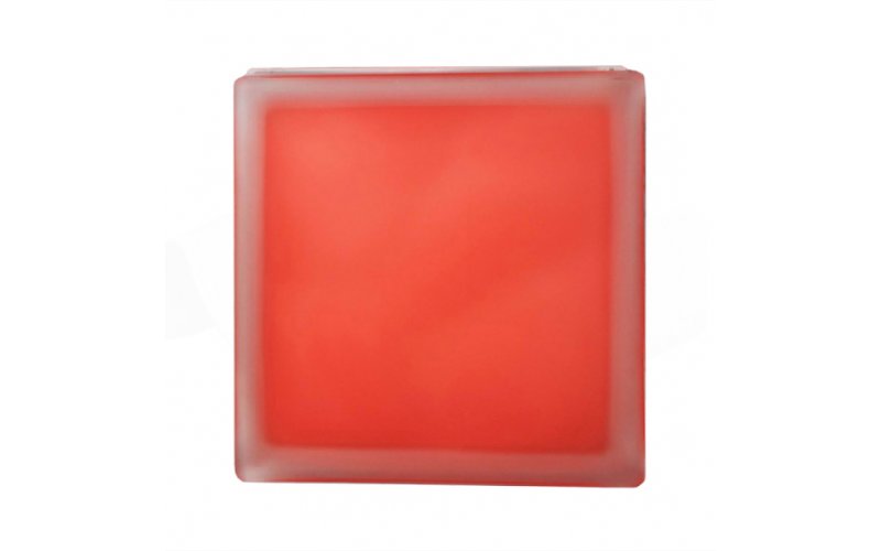 Стеклоблок JH 065 Misty In-colored red(красный матовый)