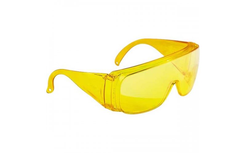 Очки защитные желтые, ударопрочные поликарбон Сибртех 89157