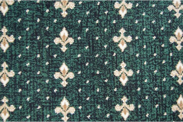 Бытовой ковролин Berber - Luiza 3601 8 20455 4м зеленый с лилиями