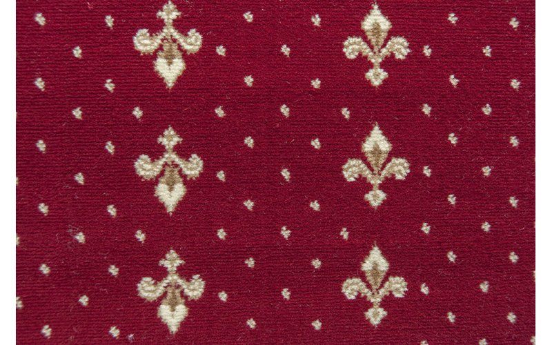 Ковролан Berber - Luiza  3601 8 20733   4м бордовый с лилиями