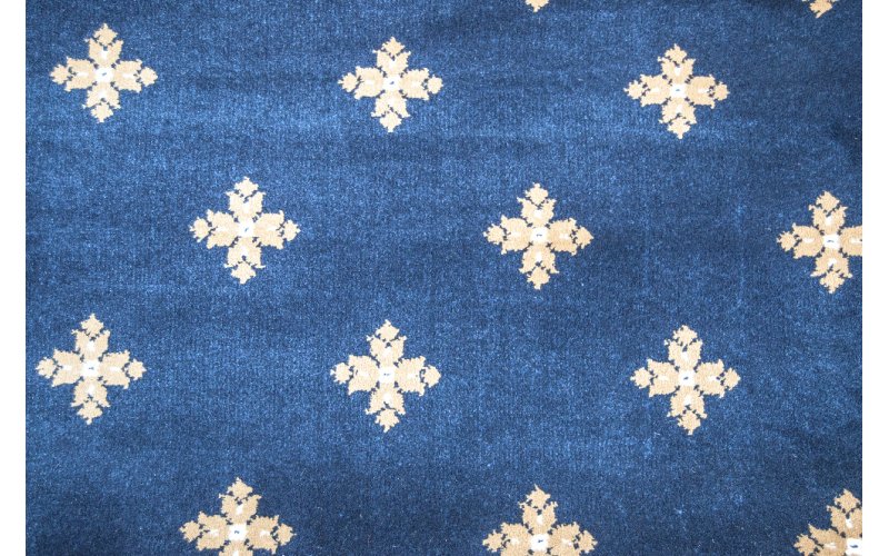 Ковролин Atlas  2702 8  41311 Синий с крестами  (9мм)  4,0м