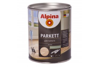 Лак алкидн. Alpina Для паркета (Alpina Parkett) шелковисто-матовый 750 мл / 0,69 кг (53785