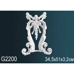 Орнамент G2200 34,5х51х3,2см (25) (полиуретан)