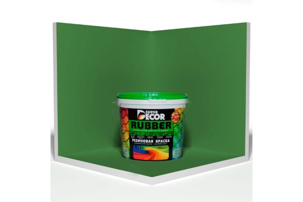 Резиновая краска Super Decor 01 Ондулин зелен. 1кг