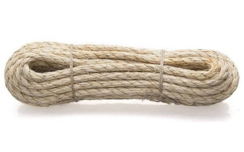 Веревка сизалевая крученая 6,0 мм (15 м)