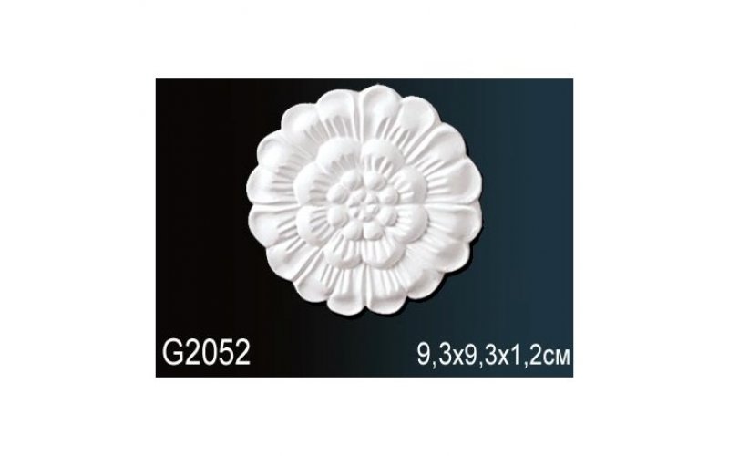 Декоративный орнамент G2052 9.3*9.3*1.2 cm (полиуретан)