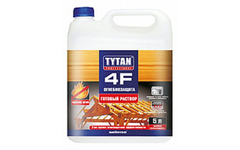 Огнебиозащитный (готовый раствор) 5л TYTAN 4F