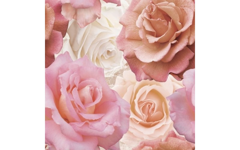 Керамическое панно: Wave Roses, 40x44, С1, многоцветное, (WA2F452DT)