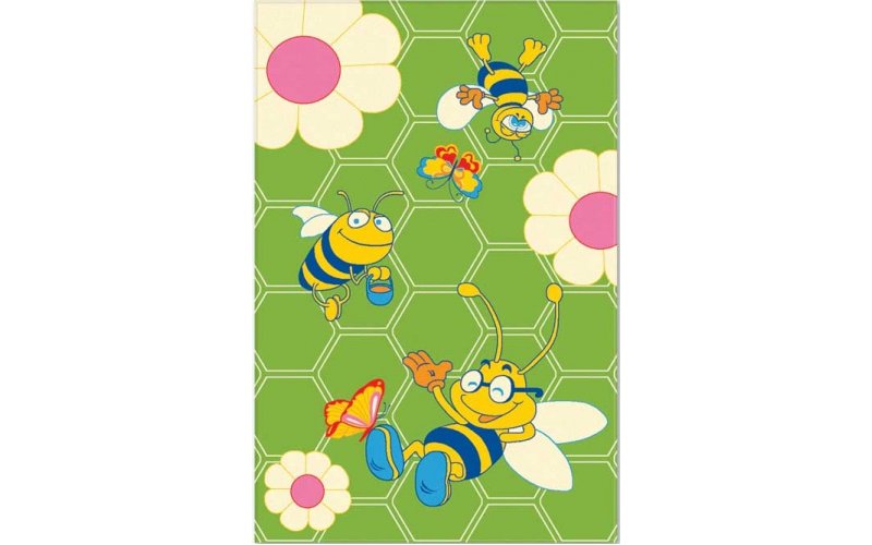 Ковер Aquarelle KIDS 1,37х2,00  Зеленый - Пчелки
