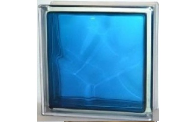 Стеклоблок прозрачный синий JH060