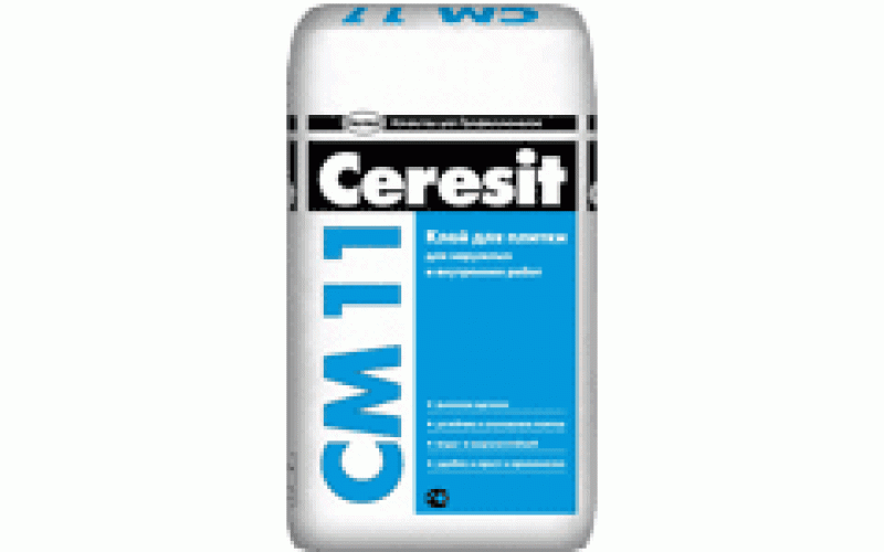 Клей для плитки    Ceresit CM11  д/ наружн. и внутр. работ   25к