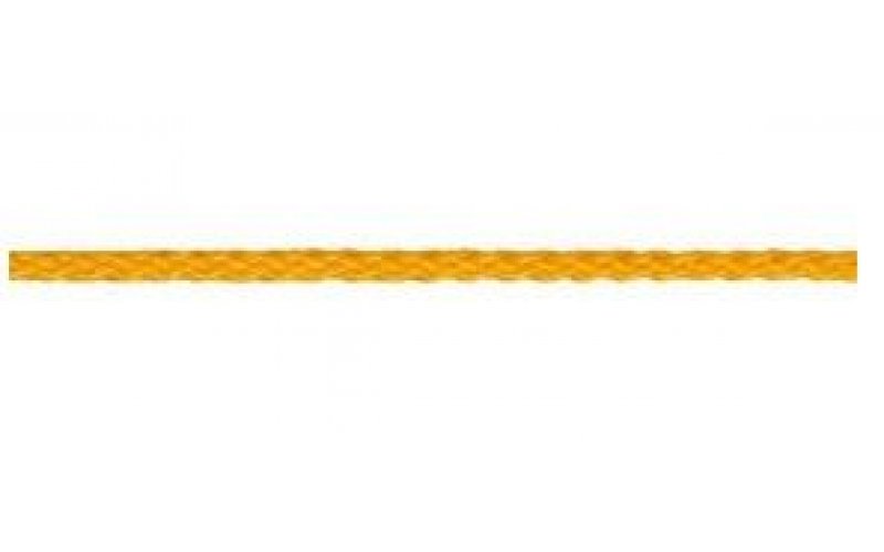 Верёвка 3 мм полипропилен, жёлтая,плетёная