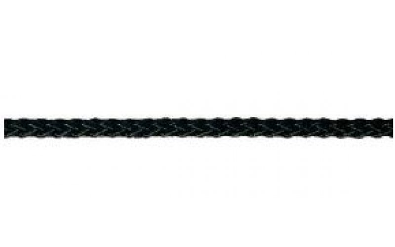 Верёвка 6 мм полипропилен, чёрная, плетёная,