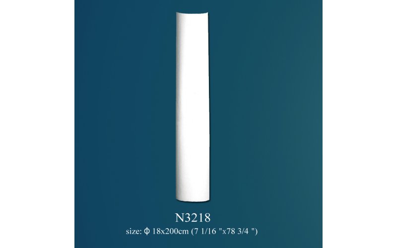 Колонна из полиуретана гладкая N3218 (d 18 x h 200 см) (полиуретан)