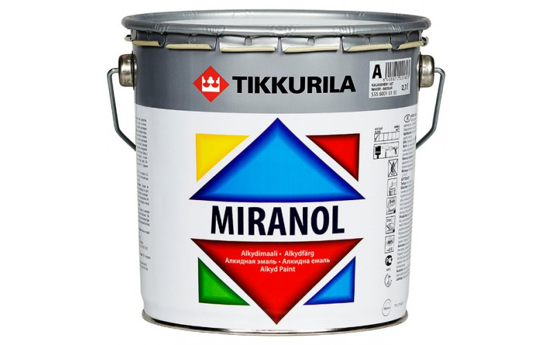 MIRANOL тиксотропная алкидная эмаль с незначительным запахом 2,7л