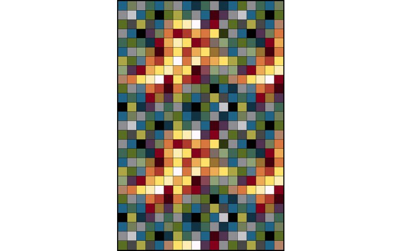 Ковёр KOLIBRI FRIZE 11161/130 2,0м х 3,0м Цветные квадраты