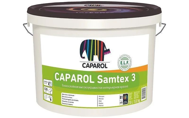 Краска акрил. в/д Caparol Samtex 3 E.L.F. (Капарол Замтекс 3 Е.Л.Ф.) База 1, 5л(636)