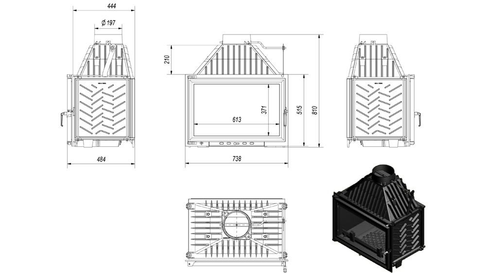 Топка "Kratki" OLIWIA 16kw