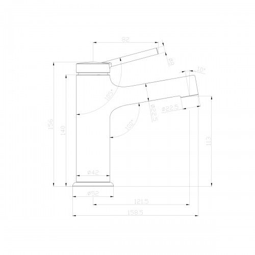 214 899 LM3806C Смеситель Lemark Minima  для раковины