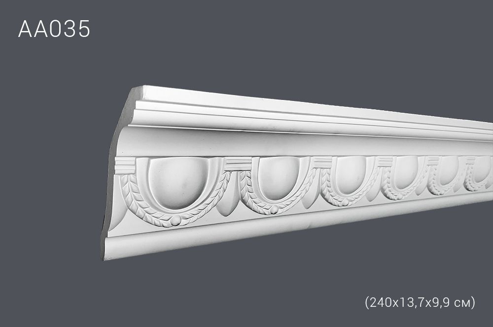 Декор. профиль АА035 240х13,7х10 см диагональ 16,9см(18)