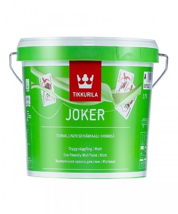 Краска интерьерная моющаяся JOKER (баз.А) мат.  2,7л